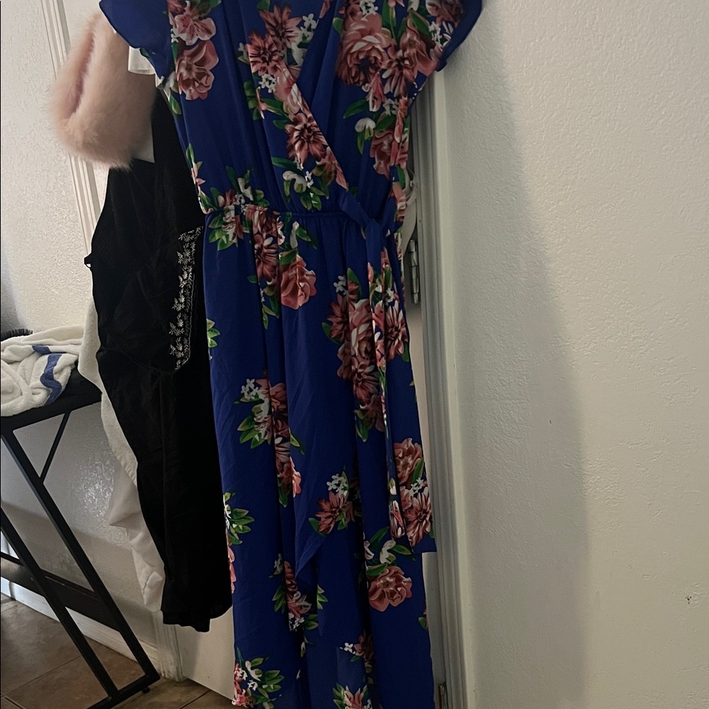 Floral Maxi Dress in Blue by [Brand]